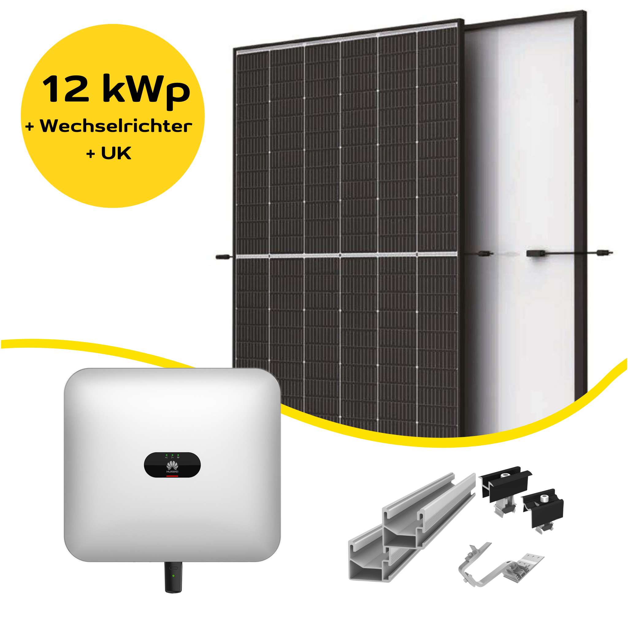 12 kW PV-Anlage-Komplettsystem mit Trina Modulen & Huawei Wechselrichter